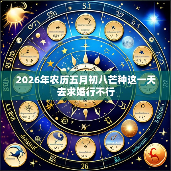 2026年农历五月初八芒种这一天去求婚行不行