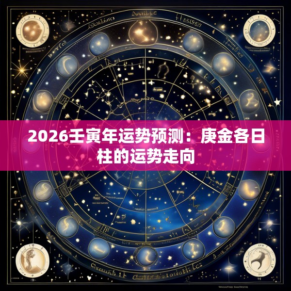 2026壬寅年运势预测：庚金各日柱的运势走向