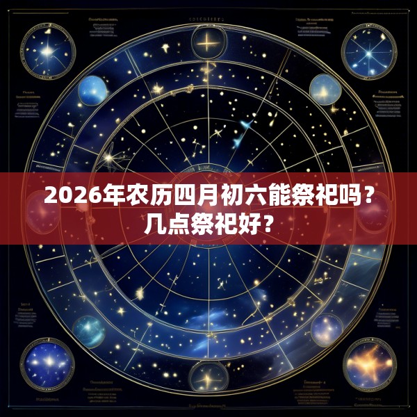 2026年农历四月初六能祭祀吗?几点祭祀好?