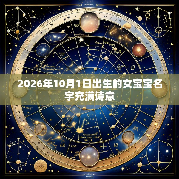 2026年10月1日出生的女宝宝名字充满诗意
