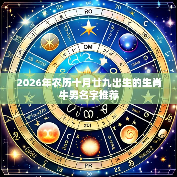 2026年农历十月廿九出生的生肖牛男名字推荐