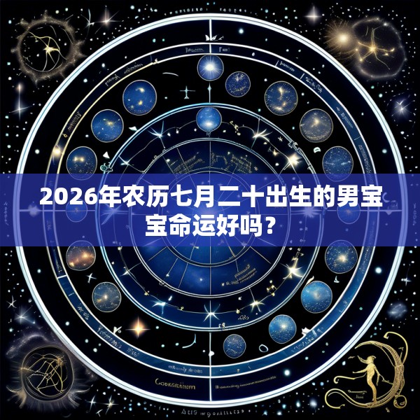 2026年农历七月二十出生的男宝宝命运好吗？