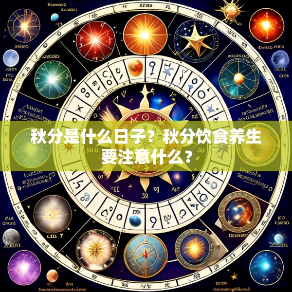 秋分是什么日子？秋分饮食养生要注意什么？