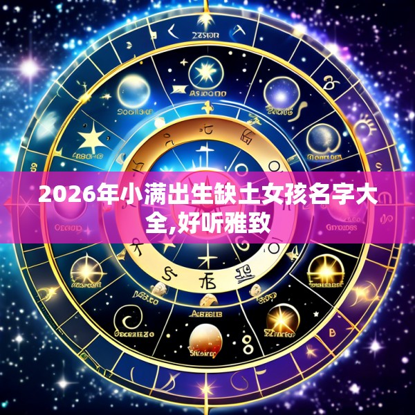 2026年小满出生缺土女孩名字大全,好听雅致