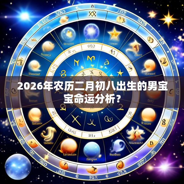 2026年农历二月初八出生的男宝宝命运分析？