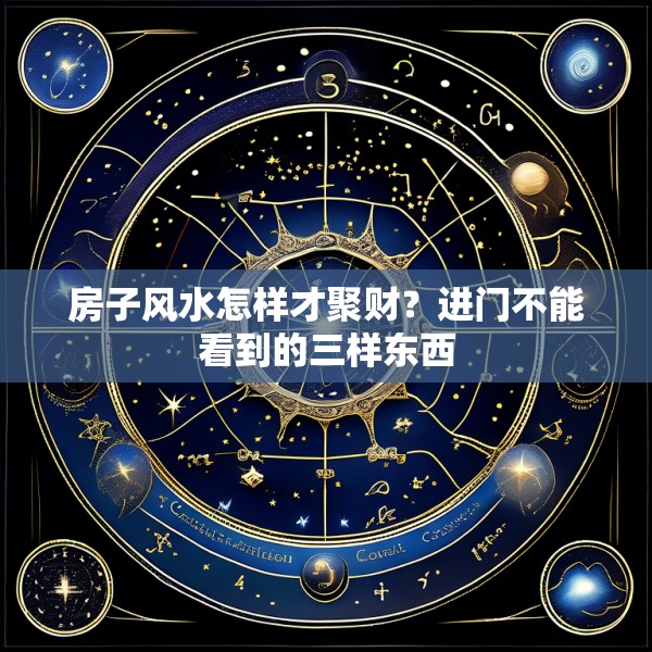房子风水怎样才聚财？进门不能看到的三样东西