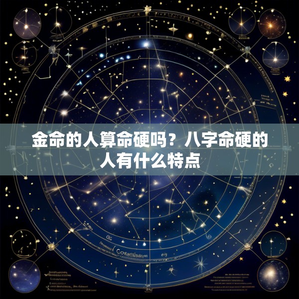 金命的人算命硬吗？八字命硬的人有什么特点