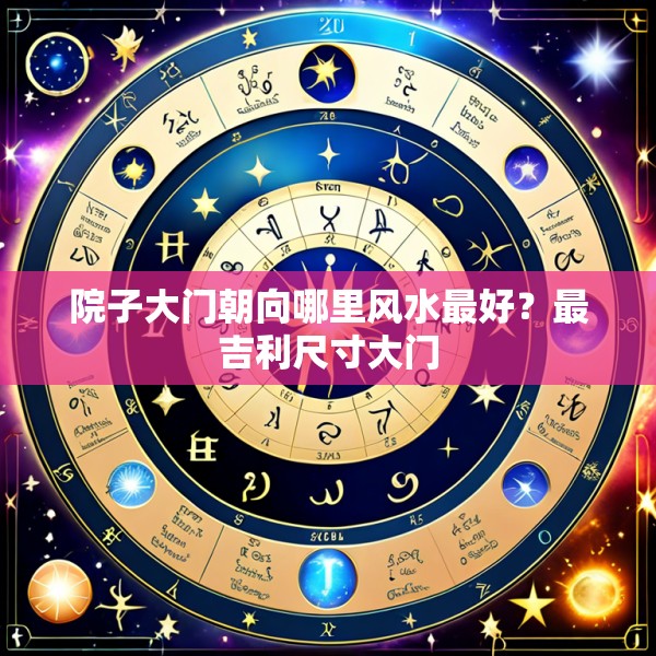 院子大门朝向哪里风水最好？最吉利尺寸大门