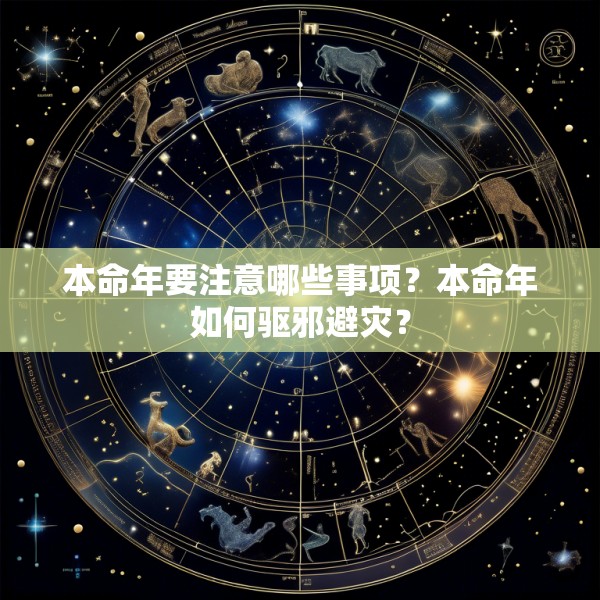 本命年要注意哪些事项？本命年如何驱邪避灾？