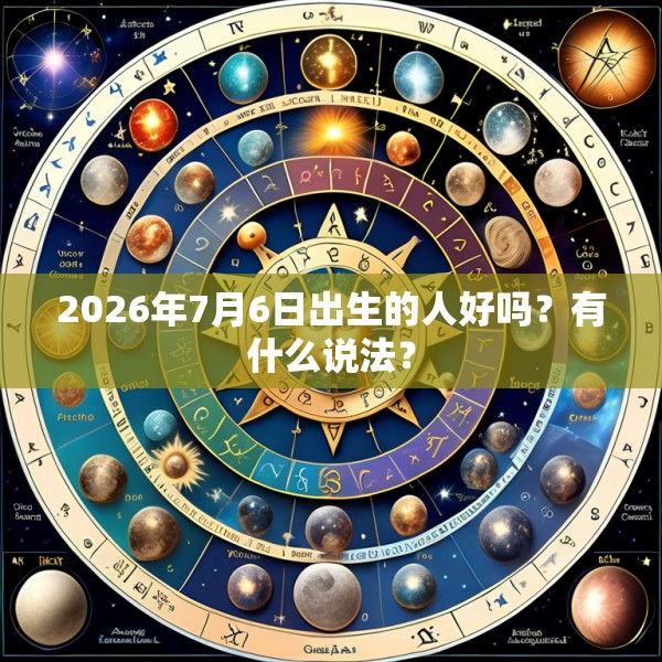 2026年7月6日出生的人好吗？有什么说法？
