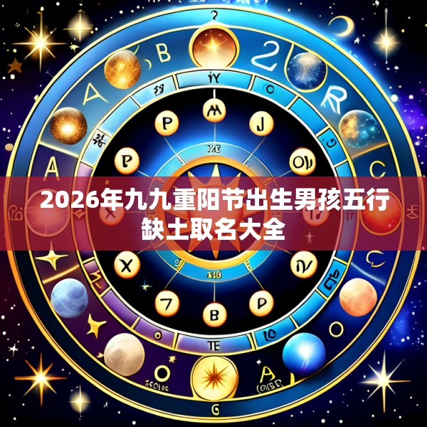 2026年九九重阳节出生男孩五行缺土取名大全