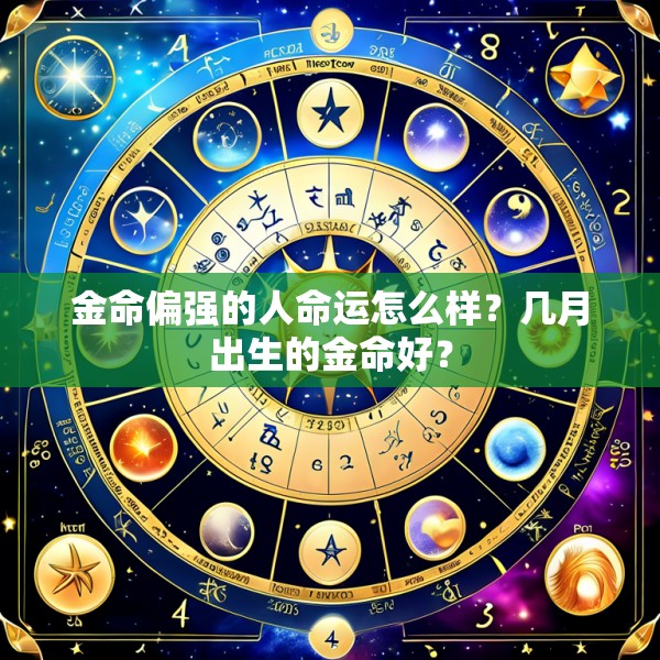 金命偏强的人命运怎么样?几月出生的金命好?