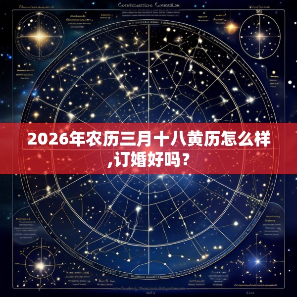 2026年农历三月十八黄历怎么样,订婚好吗？