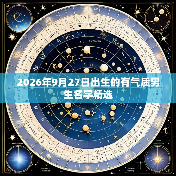 2026年9月27日出生的有气质男生名字精选