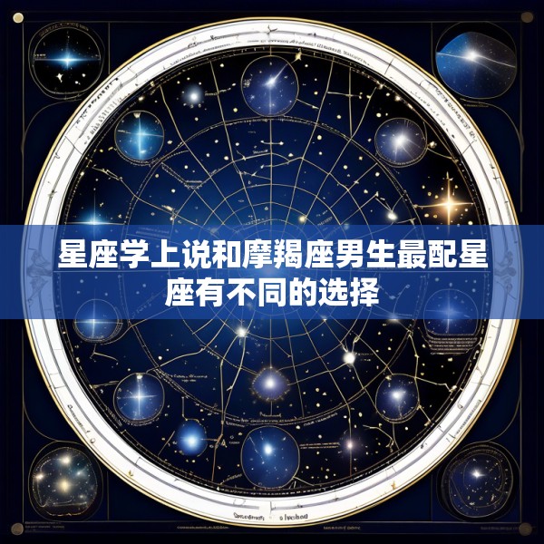 星座学上说和摩羯座男生最配星座有不同的选择