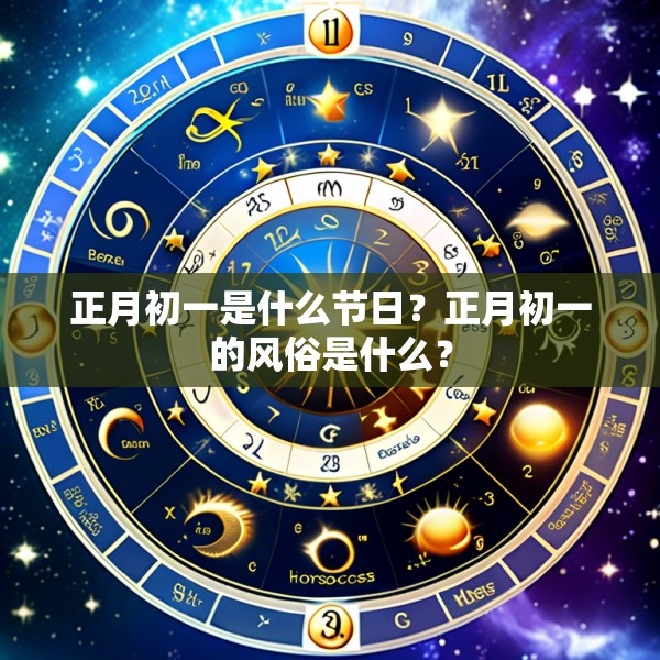 正月初一是什么节日？正月初一的风俗是什么？