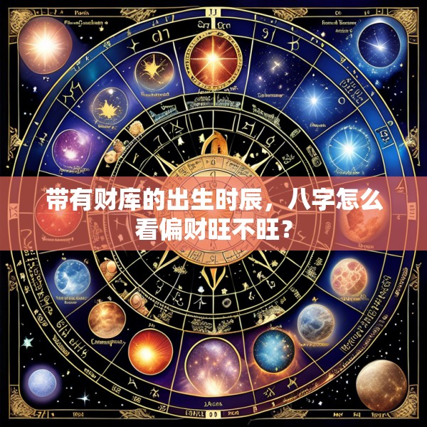 带有财库的出生时辰，八字怎么看偏财旺不旺？