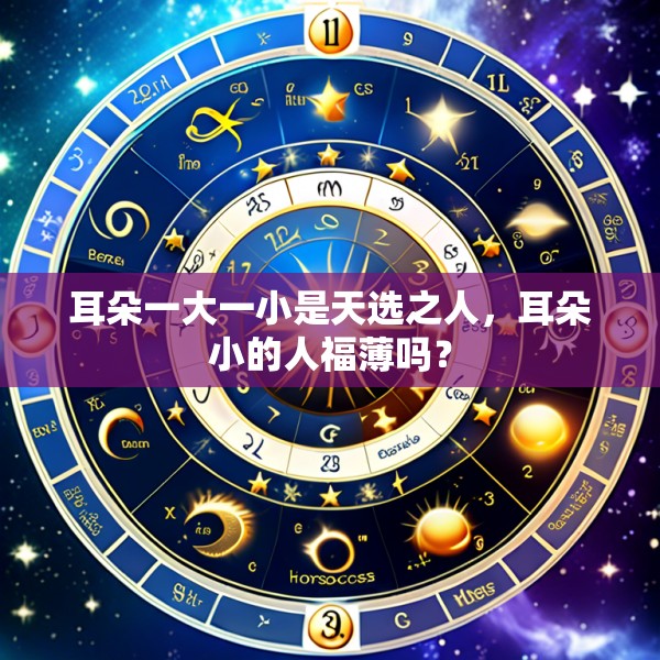 耳朵一大一小是天选之人，耳朵小的人福薄吗？