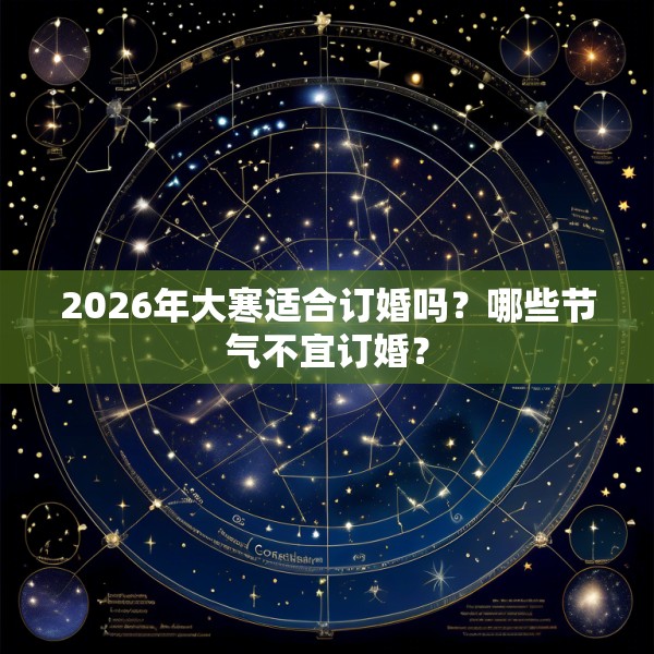 2026年大寒适合订婚吗？哪些节气不宜订婚？