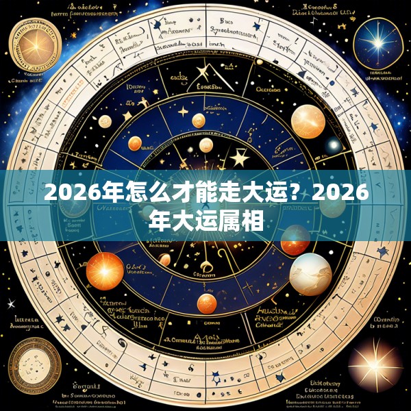 2026年怎么才能走大运？2026年大运属相