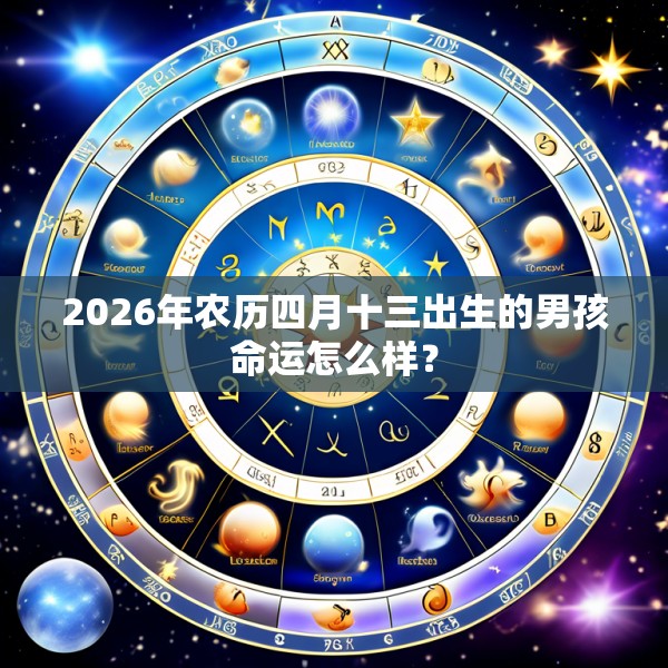 2026年农历四月十三出生的男孩命运怎么样?