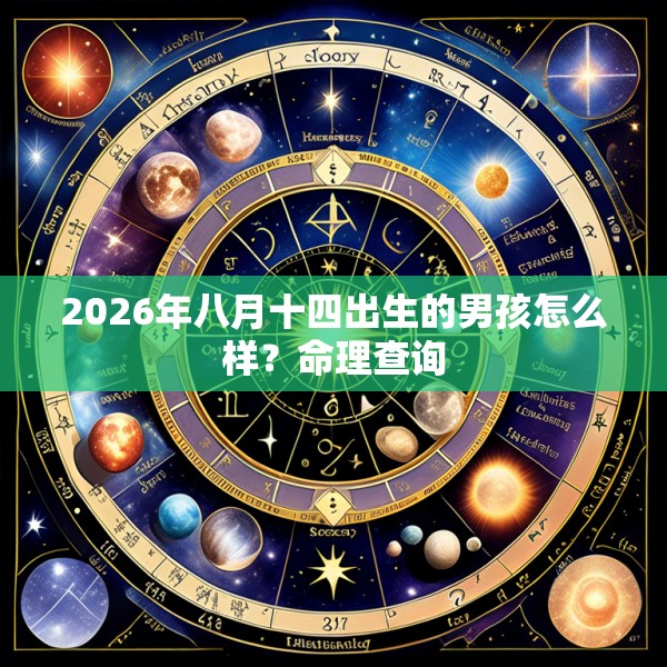 2026年八月十四出生的男孩怎么样?命理查询