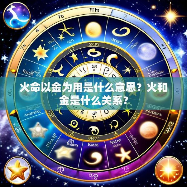 火命以金为用是什么意思?火和金是什么关系?