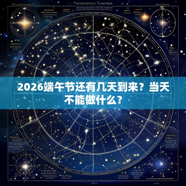 2026端午节还有几天到来？当天不能做什么？