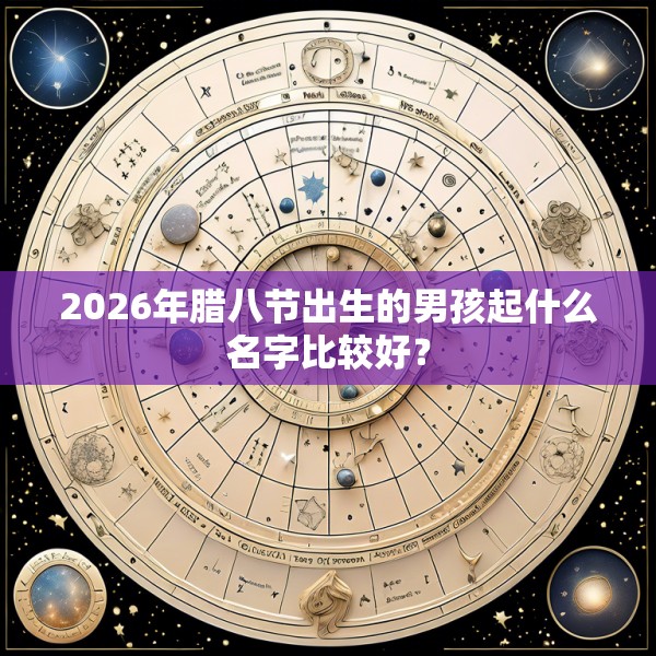 2026年腊八节出生的男孩起什么名字比较好？