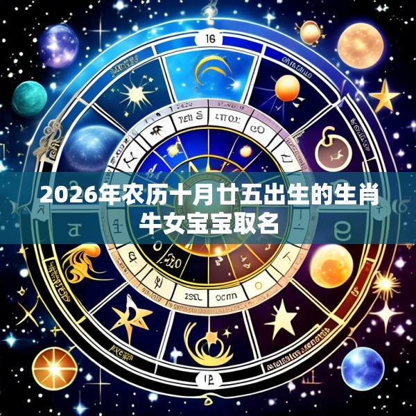 2026年农历十月廿五出生的生肖牛女宝宝取名