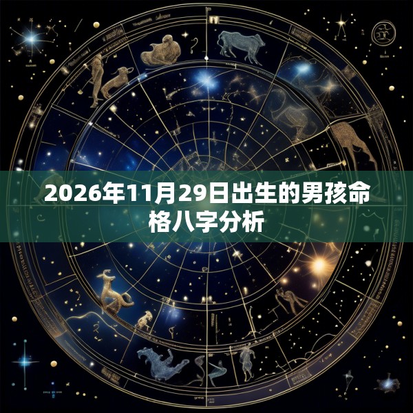 2026年11月29日出生的男孩命格八字分析