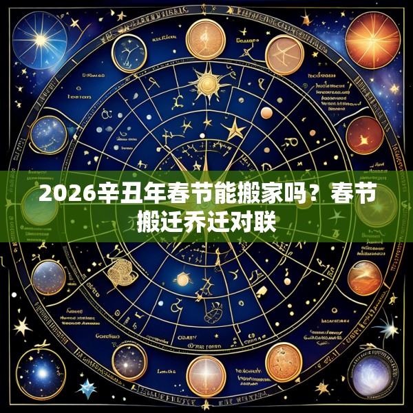 2026辛丑年春节能搬家吗？春节搬迁乔迁对联