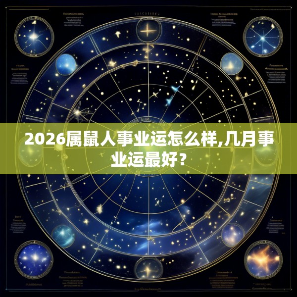 2026属鼠人事业运怎么样,几月事业运最好?