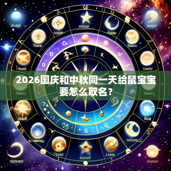 2026国庆和中秋同一天给鼠宝宝要怎么取名？