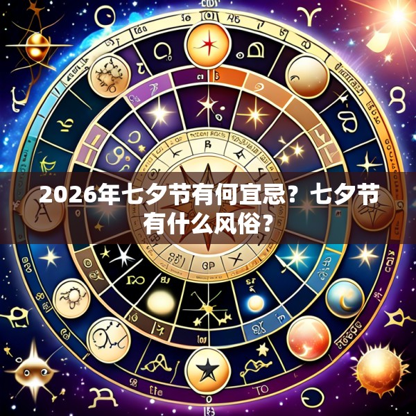 2026年七夕节有何宜忌？七夕节有什么风俗？