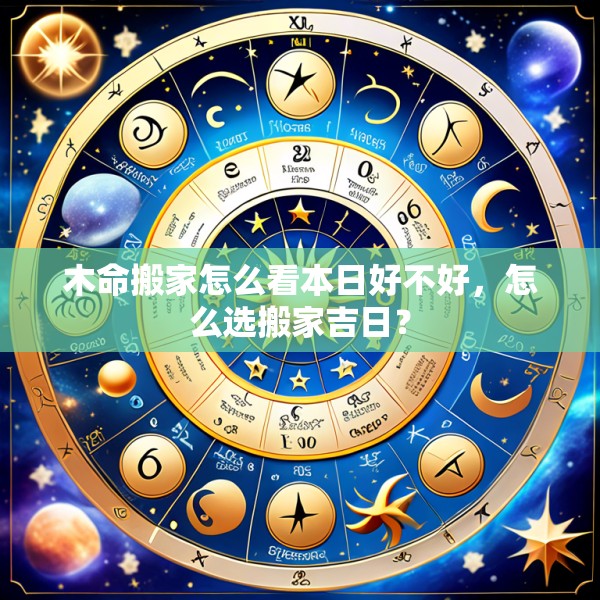 木命搬家怎么看本日好不好,怎么选搬家吉日?