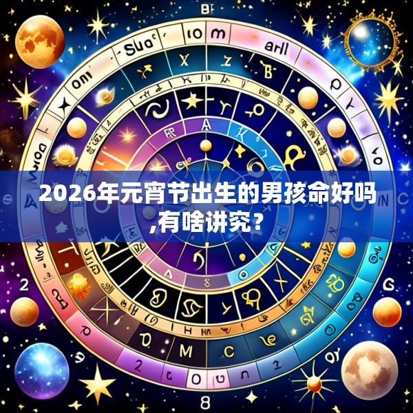 2026年元宵节出生的男孩命好吗,有啥讲究？