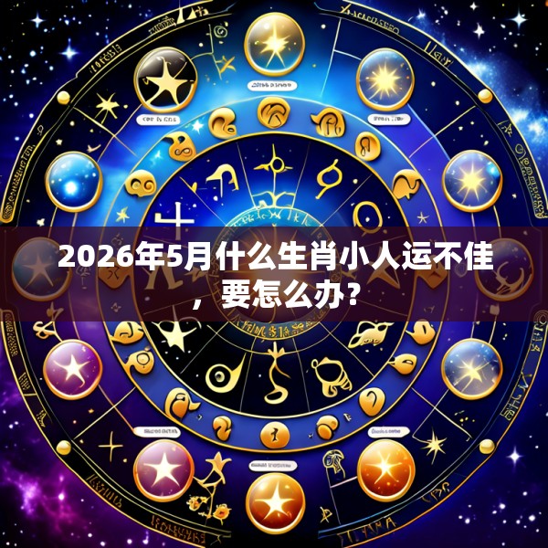 2026年5月什么生肖小人运不佳,要怎么办?