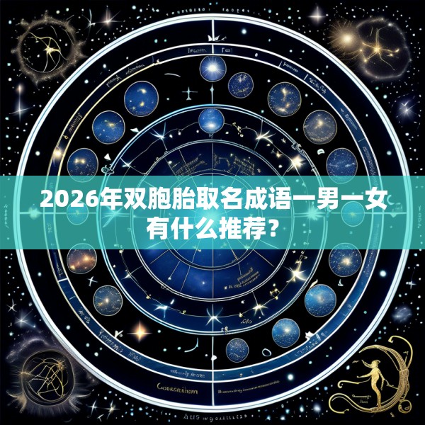 2026年双胞胎取名成语一男一女有什么推荐？