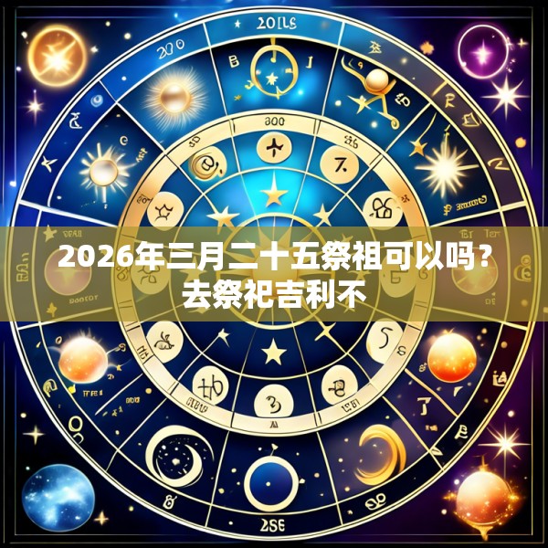 2026年三月二十五祭祖可以吗？去祭祀吉利不