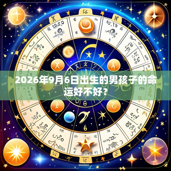 2026年9月6日出生的男孩子的命运好不好?