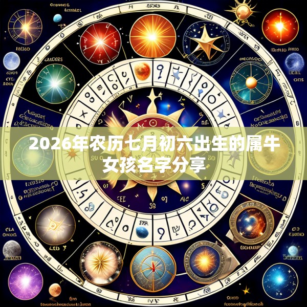 2026年农历七月初六出生的属牛女孩名字分享