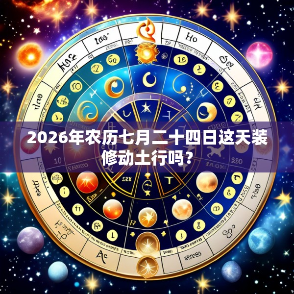 2026年农历七月二十四日这天装修动土行吗?