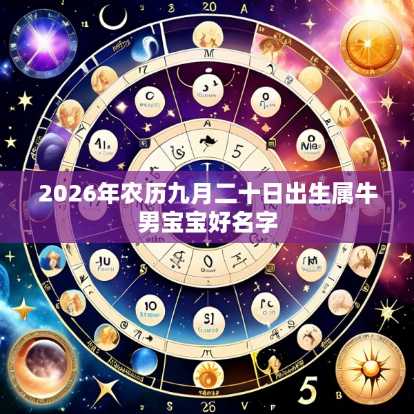 2026年农历九月二十日出生属牛男宝宝好名字