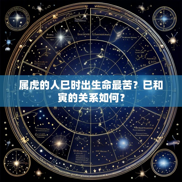 属虎的人巳时出生命最苦？巳和寅的关系如何？