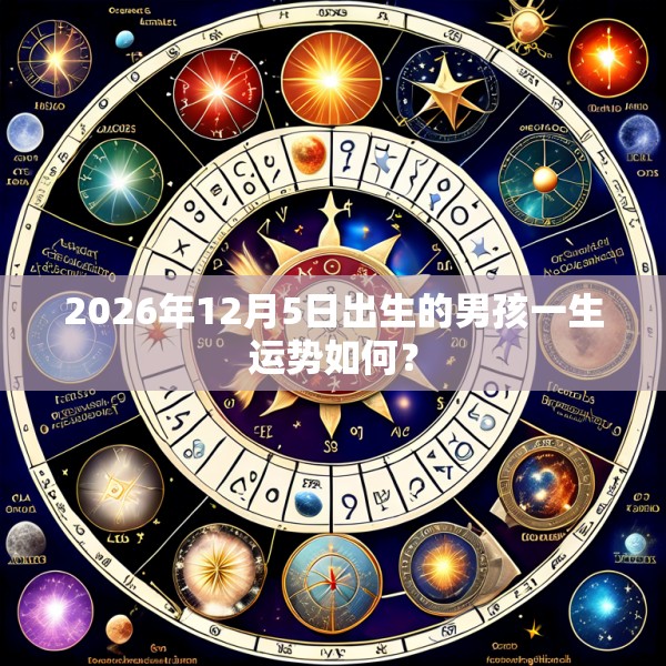 2026年12月5日出生的男孩一生运势如何？