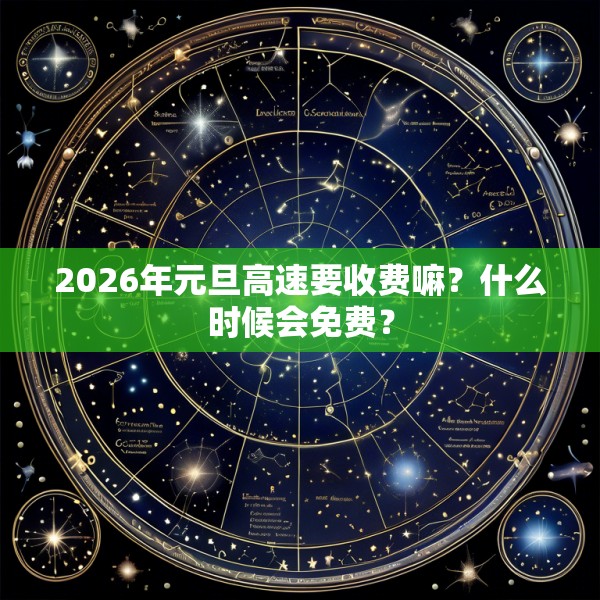 2026年元旦高速要收费嘛?什么时候会免费?