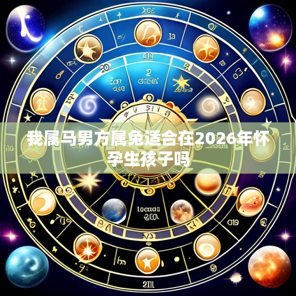 我属马男方属兔适合在2026年怀孕生孩子吗