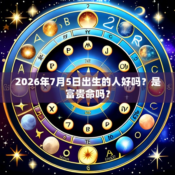2026年7月5日出生的人好吗？是富贵命吗？
