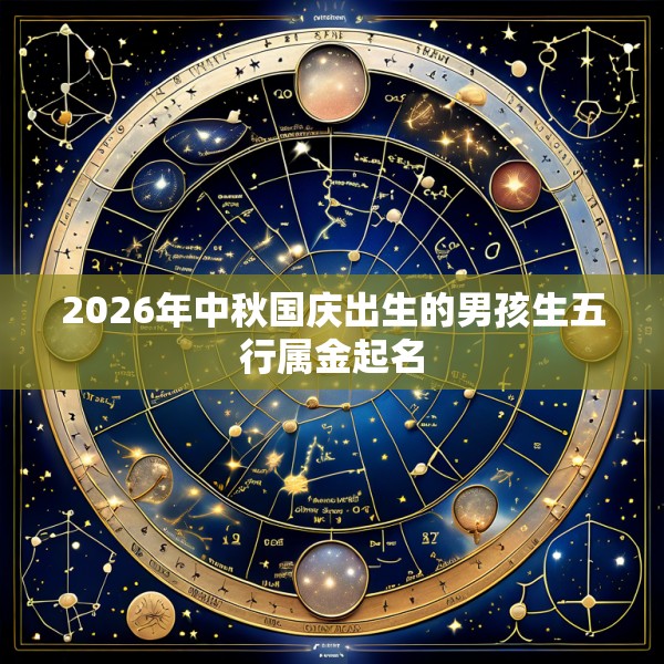 2026年中秋国庆出生的男孩生五行属金起名